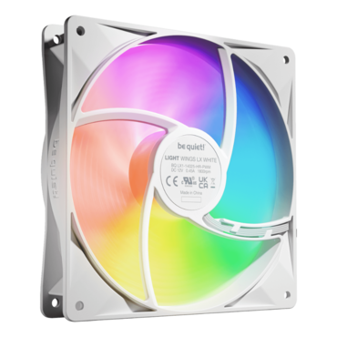 Light Wings LX High-Speed 3 x 140mm, White, RGB LEDs, 1800 RPM, 75.3 CFM, 30.5 dBA, Cooling Fan