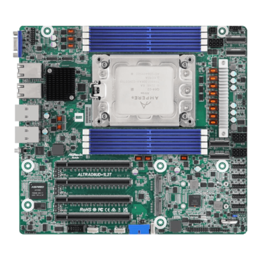 Ampere Altra Bundle ALTRAD8UD-1L2T Deep Micro-ATX Server Motherboard Single Socket (LGA 4926) with Ampere Altra Q64-22 64 cores & 2U passive cooler, Dual 10G