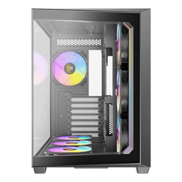 C5 ARGB, Tempered Glass, No PSU, ATX, Black, Mid Tower Case