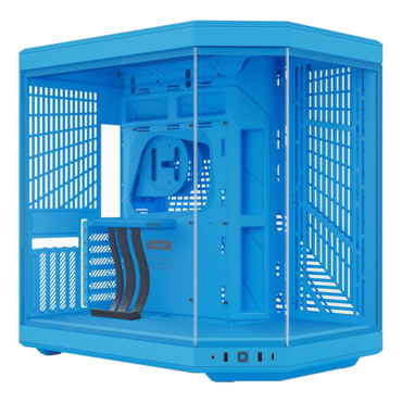 Y70, Tempered Glass, No PSU, E-ATX, Blueberry Milk, Mid Tower Case