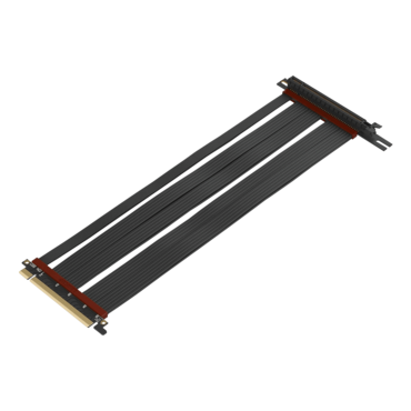 Extreme4+ PCIe 4.0 x16 Riser Cable - Shielded High-Speed Vertical Mount (50cm / 19.6")