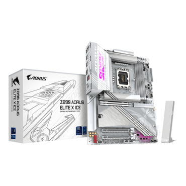 Z890 AORUS ELITE X ICE, Intel® Z890 Chipset, LGA 1851, Thunderbolt™ 4, ATX Motherboard