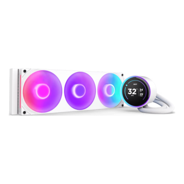 Kraken Elite 360 RGB (2024), White, 360mm Radiator, Liquid Cooling System