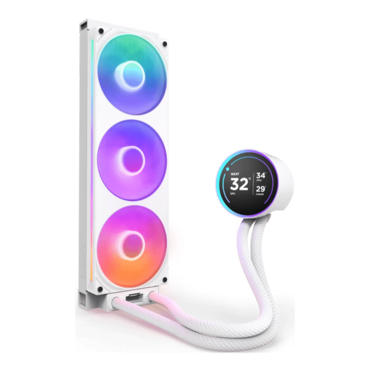 Kraken Elite 360 RGB (2024), White, 360mm Radiator, Liquid Cooling System