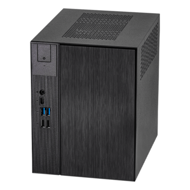 DeskMeet X300W - TAA Compliant, Intel® X300 Chipset, 4x DDR4 DIMM Memory, 1x M.2 SSD, 2x 2.5&quot; HDD/SSD, 500W PSU, Mini Cube PC Barebone