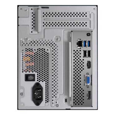 DeskMeet X300W - TAA Compliant, Intel® X300 Chipset, 4x DDR4 DIMM Memory, 1x M.2 SSD, 2x 2.5&quot; HDD/SSD, 500W PSU, Mini Cube PC Barebone