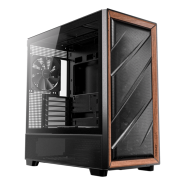 FLUX, Tempered Glass, No PSU, E-ATX, Black, Mid Tower Case