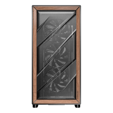 FLUX, Tempered Glass, No PSU, E-ATX, Black, Mid Tower Case