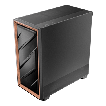 FLUX, Tempered Glass, No PSU, E-ATX, Black, Mid Tower Case