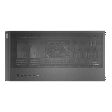 FLUX, Tempered Glass, No PSU, E-ATX, Black, Mid Tower Case