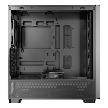 FLUX, Tempered Glass, No PSU, E-ATX, Black, Mid Tower Case