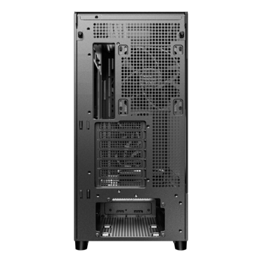 FLUX, Tempered Glass, No PSU, E-ATX, Black, Mid Tower Case