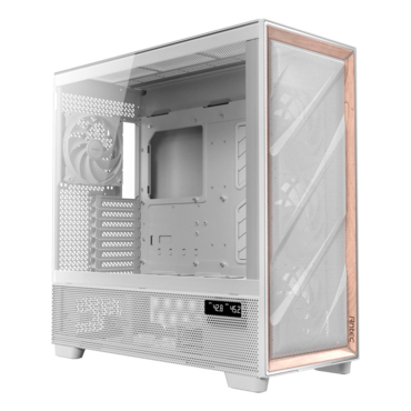 FLUX Pro, Tempered Glass, No PSU, E-ATX, White, Full Tower Case