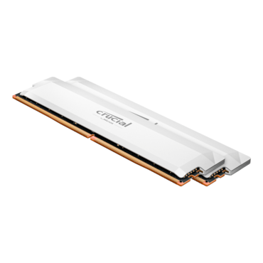 32GB (2 x 16GB) Pro Overclocking DDR5 6400MT/s, CL38, White, DIMM Memory
