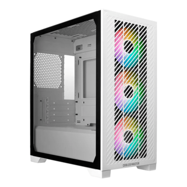 Elite 301, Tempered Glass, No PSU, microATX, White, Mini Tower Case