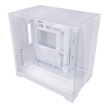 O11 VISION COMPACT, Tempered Glass, No PSU, E-ATX, White, Mid Tower Case