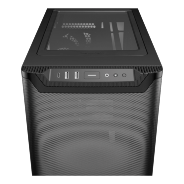 Pure Base 501 Airflow, Tempered Glass, No PSU, ATX, Black, Mid Tower Case
