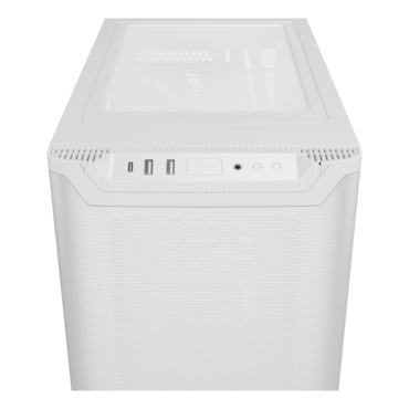 Pure Base 501 Airflow, Tempered Glass, No PSU, ATX, White, Mid Tower Case