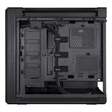 ProArt PA602 Wood, Tempered Glass, No PSU, E-ATX, Black, Mid Tower Case