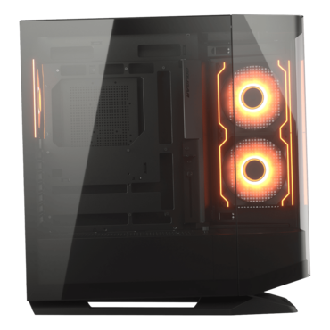 FV270 RGB, Tempered Glass, No PSU, E-ATX, Black, Mid Tower Case