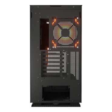 FV270 RGB, Tempered Glass, No PSU, E-ATX, Black, Mid Tower Case