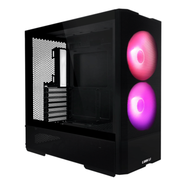 LANCOOL 207, Tempered Glass, No PSU, ATX, Black, Mid Tower Case