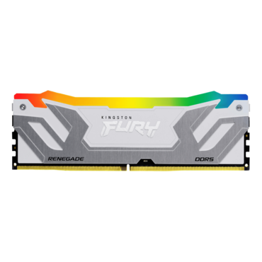 48GB (2 x 24GB) FURY™ Renegade DDR5 8400MT/s, CL40, White/Silver, RGB LED, CUDIMM Memory