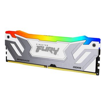 48GB (2 x 24GB) FURY™ Renegade DDR5 8400MT/s, CL40, White/Silver, RGB LED, CUDIMM Memory