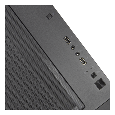 FARA 312X, Tempered Glass, No PSU, microATX, Black, Mini Tower Case