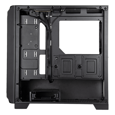 FARA 312X, Tempered Glass, No PSU, microATX, Black, Mini Tower Case