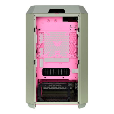 The Tower 300, Tempered Glass, No PSU, microATX, Matcha Plum, Mid Tower Case
