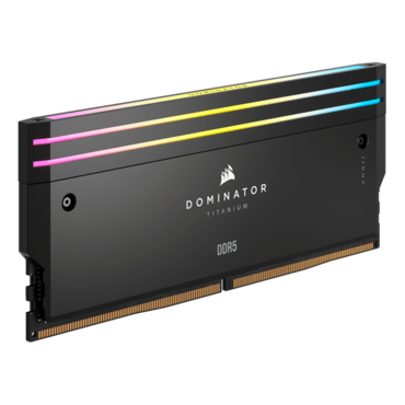 64GB (2 x 32GB) DOMINATOR® TITANIUM RGB DDR5 6400MT/s, CL32, Black, RGB LED, DIMM Memory
