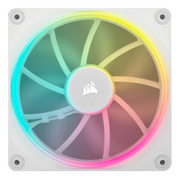 iCUE LINK LX140 RGB 140mm, White, RGB LEDs, 2000 RPM, 84.7 CFM, 36 dBA, Cooling Fan