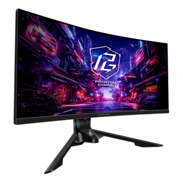 Phantom Gaming PG34QRT3A, Curved, 34" VA, 3440 x 1440 (UWQHD), 1 ms, 180Hz, FreeSync™ Premium Gaming Monitor