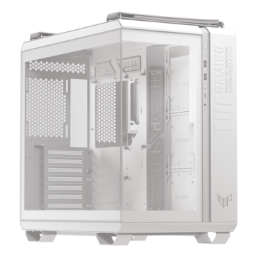 TUF Gaming GT502 Horizon, Tempered Glass, No PSU, ATX, White, Mid Tower Case