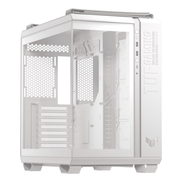 TUF Gaming GT502 Horizon, Tempered Glass, No PSU, ATX, White, Mid Tower Case