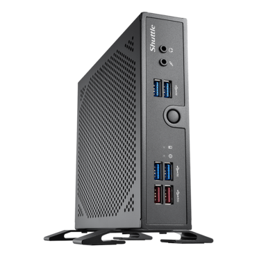 XPC Slim DS50U, Intel® Celeron® 7305, 2x DDR5 SO-DIMM, 2x M.2, 1x 2.5" HDD/SSD, Fanless PC Barebone