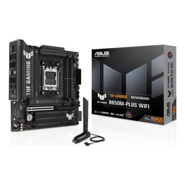 TUF GAMING B850M-PLUS WIFI, AMD B850 Chipset, AM5, microATX Motherboard