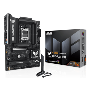 TUF GAMING B850-PLUS WIFI, AMD B850 Chipset, AM5, ATX Motherboard