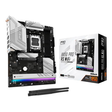 B850 Pro RS WiFi, AMD B850 Chipset, AM5, ATX Motherboard