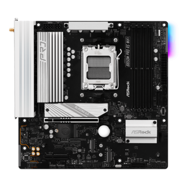 B850M Pro RS WiFi, AMD B850 Chipset, AM5, microATX Motherboard