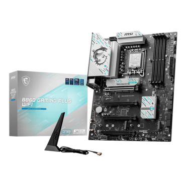 B860 GAMING PLUS WIFI, Intel® B860 Chipset, LGA 1851, Thunderbolt™ 4, ATX Motherboard