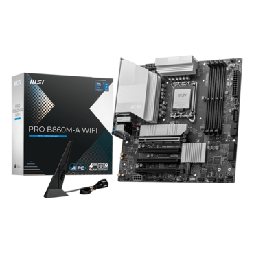 PRO B860M-A WIFI, Intel® B860 Chipset, LGA 1851, Thunderbolt™ 4, microATX Motherboard