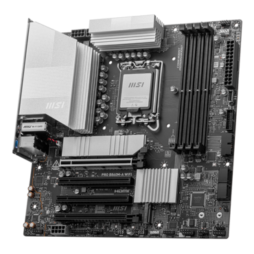PRO B860M-A WIFI, Intel® B860 Chipset, LGA 1851, Thunderbolt™ 4, microATX Motherboard