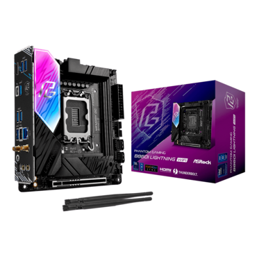 B860I Lightning WiFi, Intel® B860 Chipset, LGA 1851, Thunderbolt™ 4, Mini-ITX Motherboard