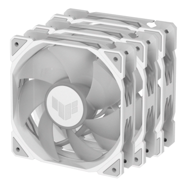TUF Gaming TR120 ARGB 3 x 120mm, White, ARGB LEDs, 2000 RPM, 77.4 CFM, 29 dBA, Cooling Fans