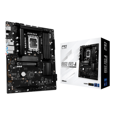 B860 Pro-A, Intel® B860 Chipset, LGA 1851, ATX Motherboard