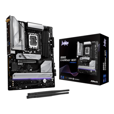 B860 LiveMixer WiFi, Intel® B860 Chipset, LGA 1851, Thunderbolt™ 4, ATX Motherboard