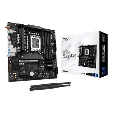 B860M Pro-A WiFi, Intel® B860 Chipset, LGA 1851, microATX Motherboard