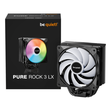 Pure Rock 3 LX, 154mm Height, 190W TDP, Copper/Aluminum CPU Cooler